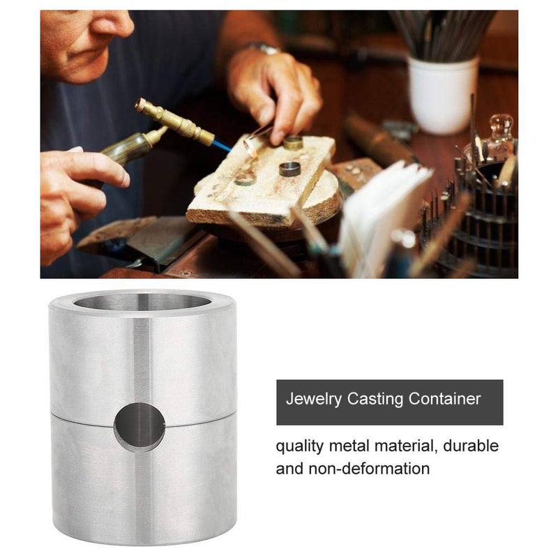 JADPES Sand Casting Kit, High Temperature Melting Pot Cast Iron Melting Pot Gold Melting Kit Jewelry Casting Container forJewelry Making Processing - Image 2